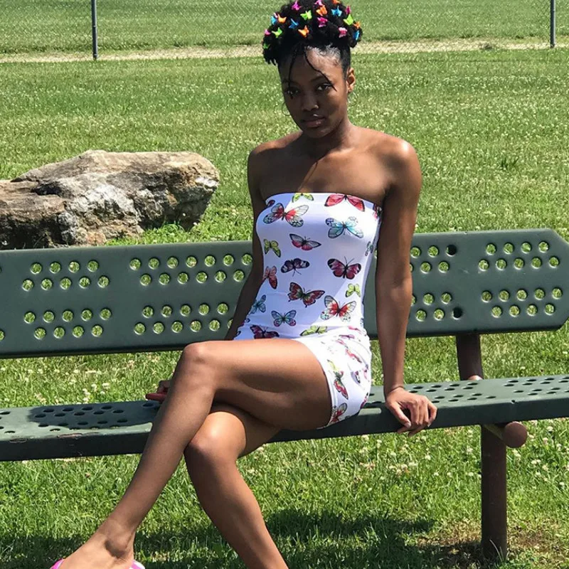 

Butterfly Printed Sexy Romper Bodycon Women Fashion Jumpsuit 2020 New Off Shoulder Bodysuit Short Sleeve Shorts Bodysuit Romper