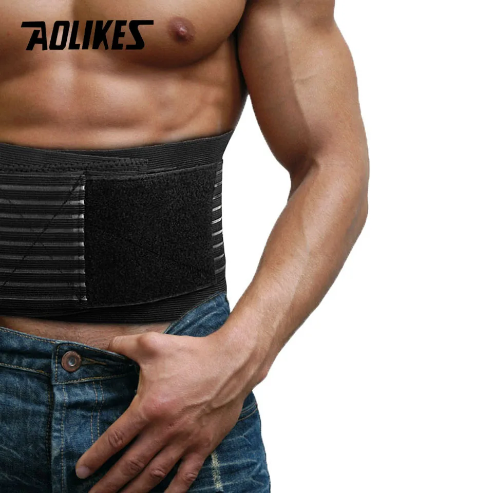 

Sport Belt Lumbar Support Waist Pain Back Injury Supporting Brace for Fitness Weightlifting Belts Sports Safety Corrector