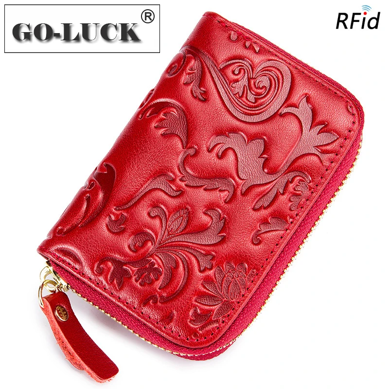 Молния Кредитная карта ID держателем банковских карт бумажник из натуральной