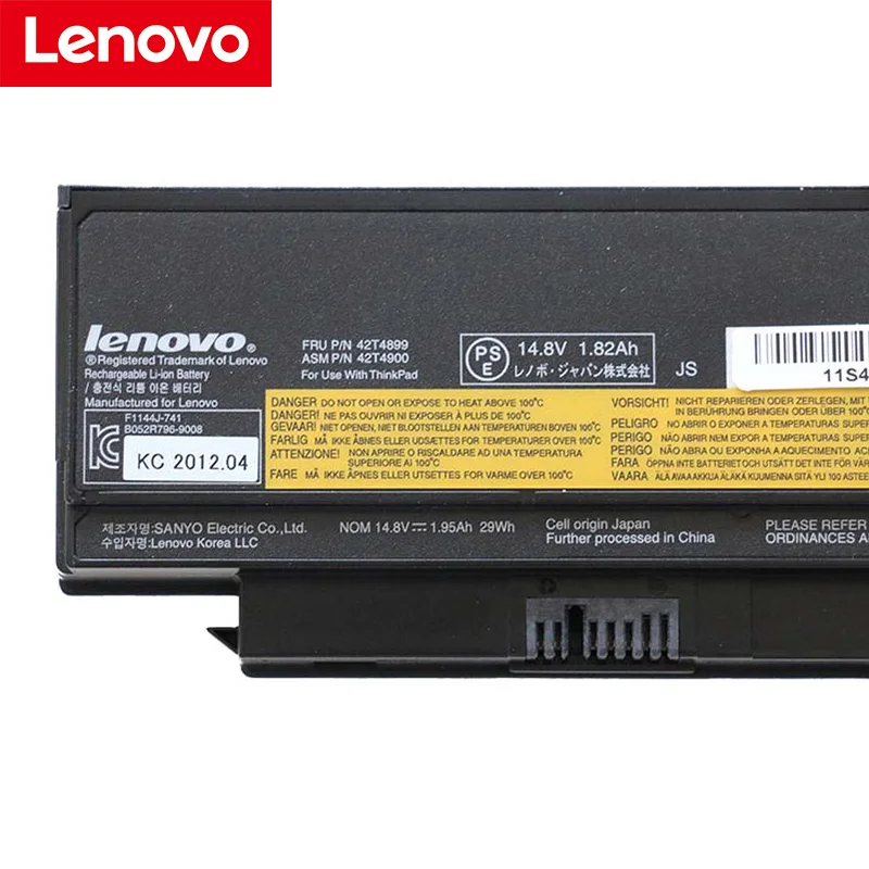 Оригинальный аккумулятор для ноутбука Lenovo Новый Thinkpad X220 X220I X220S 42T4899 42T4900 42T4942 42T4872