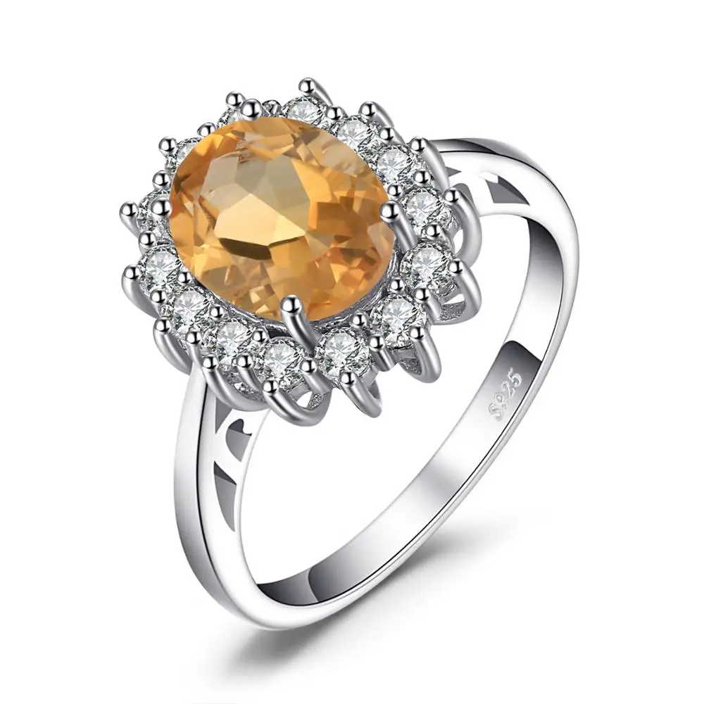 JewelryPalace Принцесса Диана Уильям Kate 2.3ct синий Topazs Обручение Halo Кольцо для Для женщин