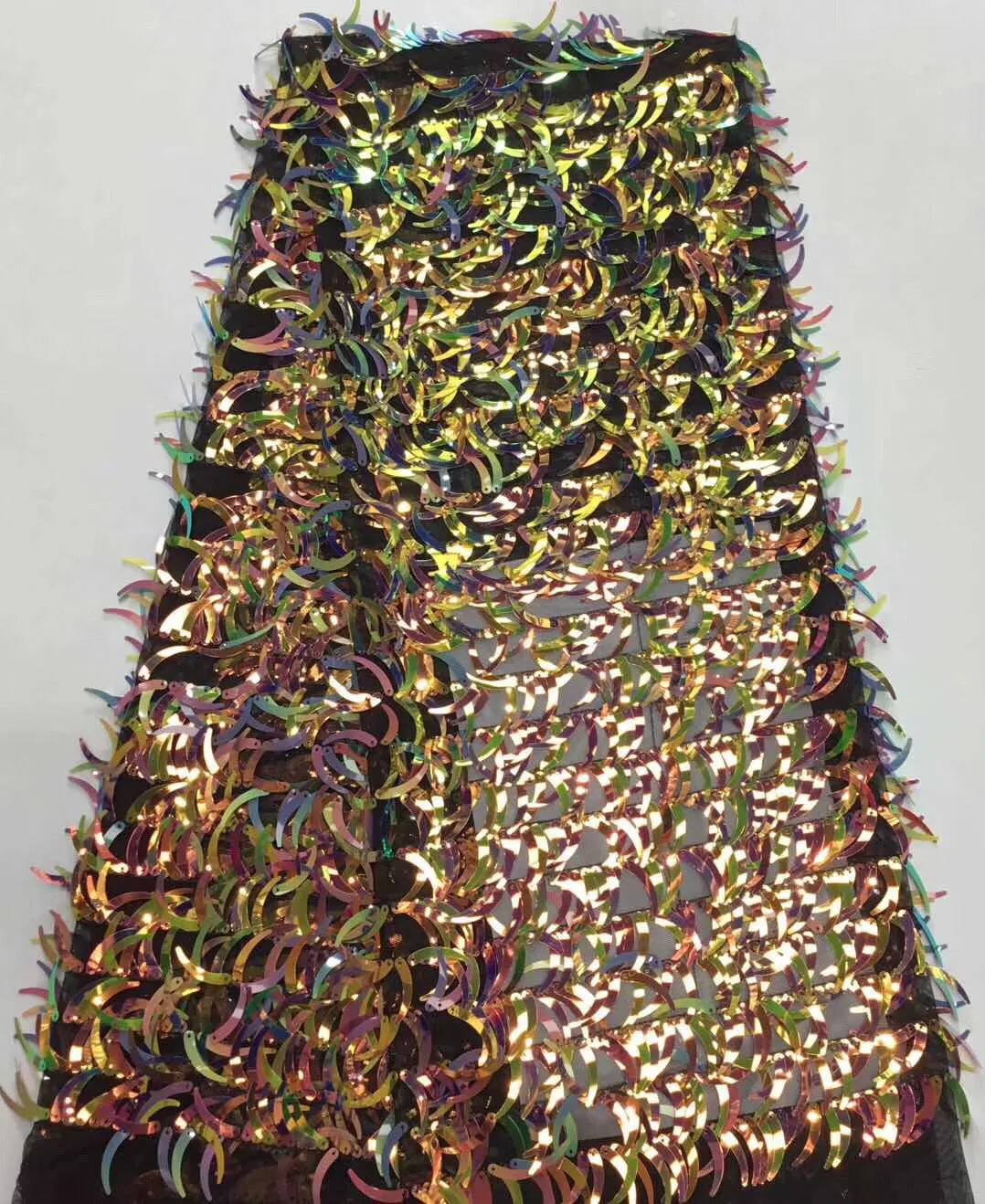 Multi Color Sequin Lace Fabric 2021 African Tulle With Sequins High Quality 3D For Dresses T30961 | Дом и сад