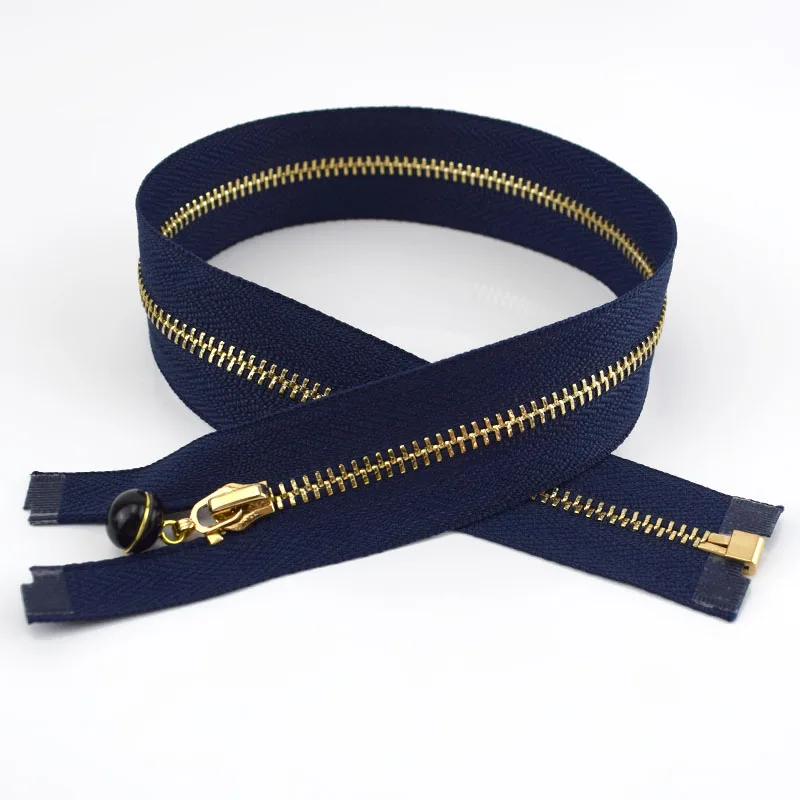 Navy-black 50 см 3# жемчужный слайдер съемник украшения металлические застежки-молнии для шитья одежды молния DIY ремесло аксессуары для шитья ZA044 золотые молнии - Цвет: Navy-black