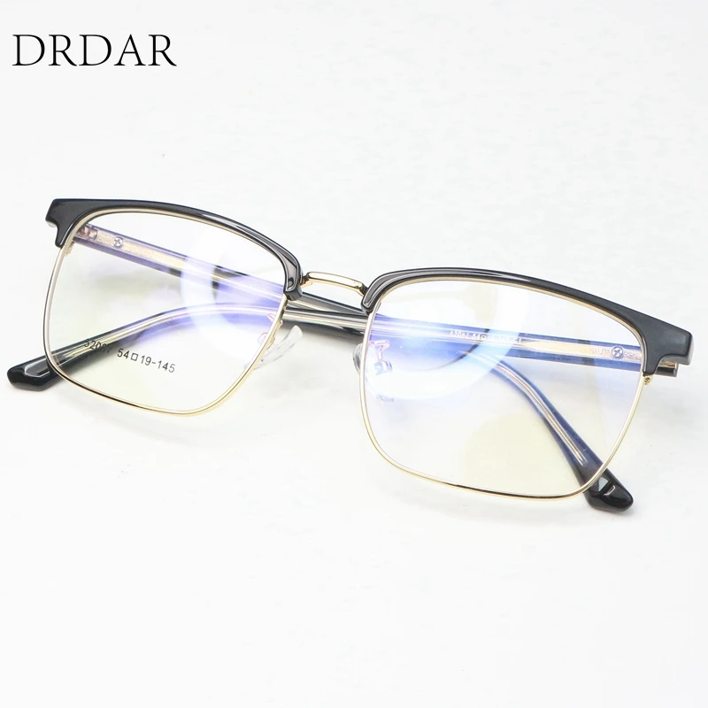 Оправа для очков с круглым лицом женщин и мужчин унисекс TR + металлическая
