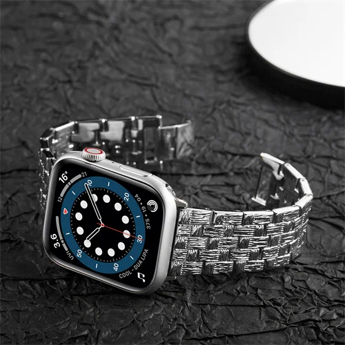 

For Apple Watch iWatch Series 1 2 3 4 5 6 VC Braided Steel Band Strap 38mm 40mm 42mm 44mm Watch Strap Bracelet For Men Women
