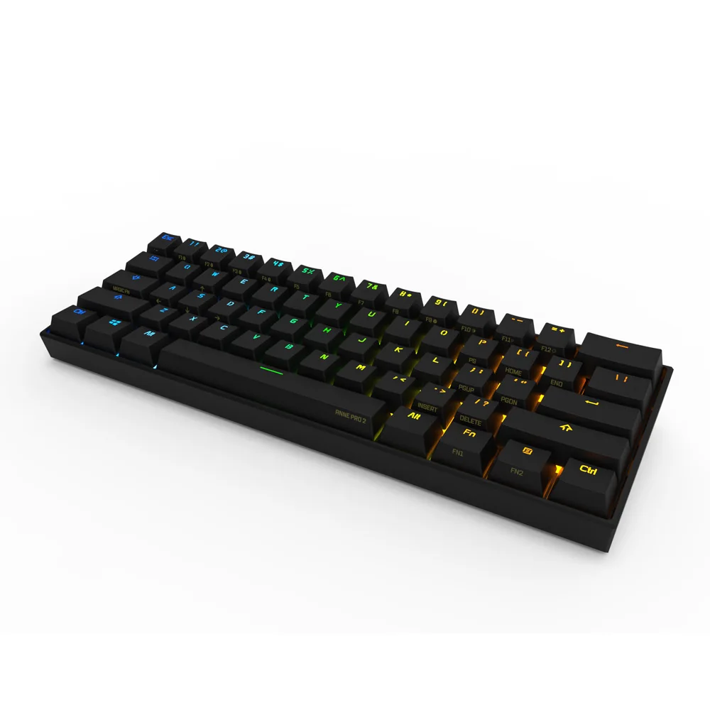 Anne Pro2 Мини Портативный 60% Механическая игровая клавиатура съемный