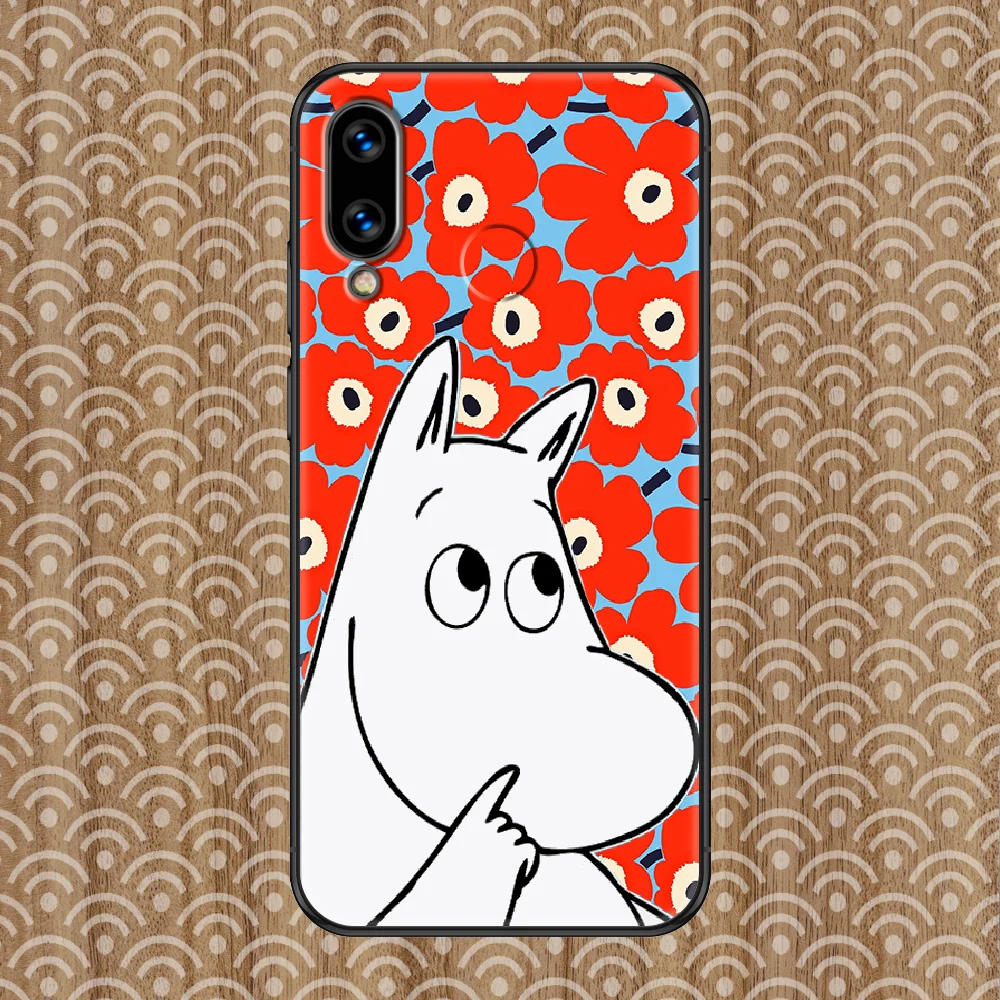 

Moomines Cartoon Phone case For Huawei Honor 6 7 8 9 10 10i 20 A C X Lite Pro Play black silicone cover tpu coque art waterproof