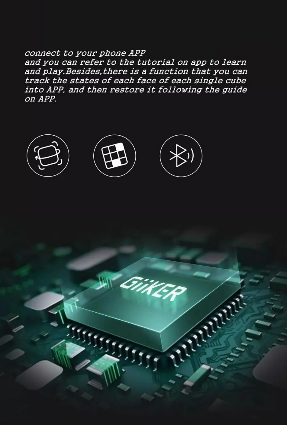 Giiker 2x2x2 Магнитный магический куб i2 Smart Upgrade Super 2x2 AI Bluetooth подключение приложение интеллектуальная Скорость Куб пазл игрушки