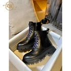 Женские ботинки в европейском стиле, новые осенние ботинки на платформе, ботинки на платформе из 2021 натуральной кожи, готические женские Ботинки, Ботильоны