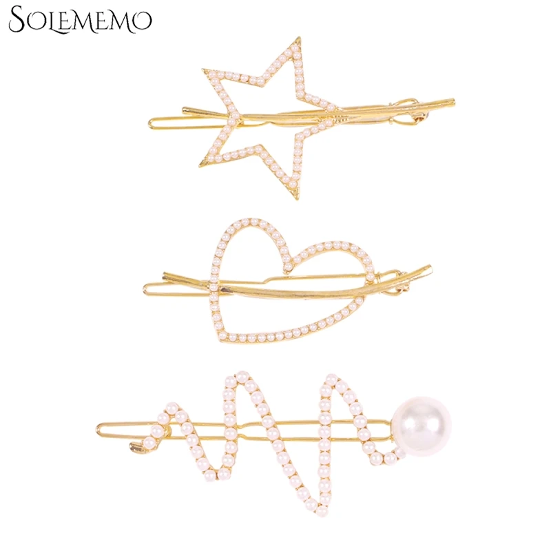 3 шт./компл. заколки для волос с искусственным жемчугом в форме змеи женские