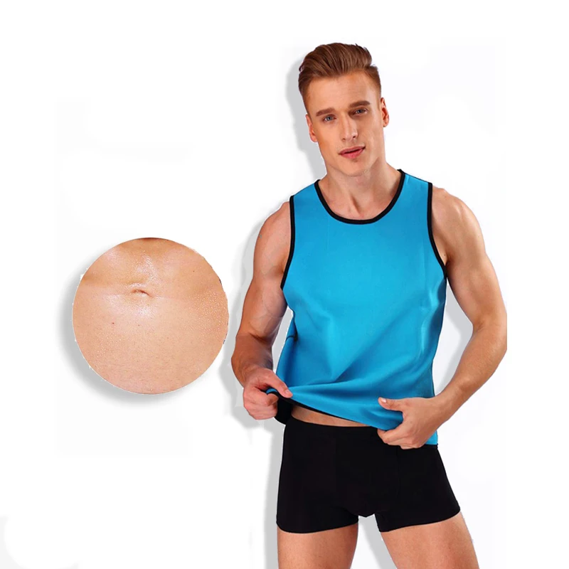 New Men Sweat Body Shaper Waist Trainer Slimming Corset Top Shirt Workout Fat Burner Thermo Sauna Pants Weight Loss Vest Strap