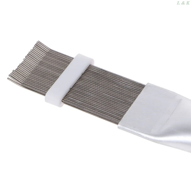 

1 Pcs High Quality Stainless Steel Fin Comb Brush For Air Conditioner Blade Radiator Cooling Straightening Cleaning Tool