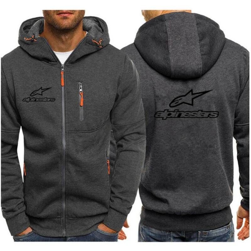 

2020 New Fashion Hoody Autumn Jacket Printed Men Hoodies Jackets Casual Hooded Thin Coat Zip Cardigan Plus Fleece M-3XL