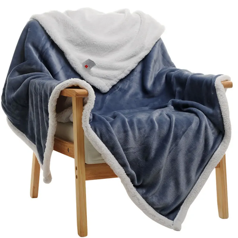 

HOT Blanket Soft Thick Blankets For Beds Sofa Soft Fuzzy Blanket Bedspread Warm Deken With Pillowcase Winter Decoration