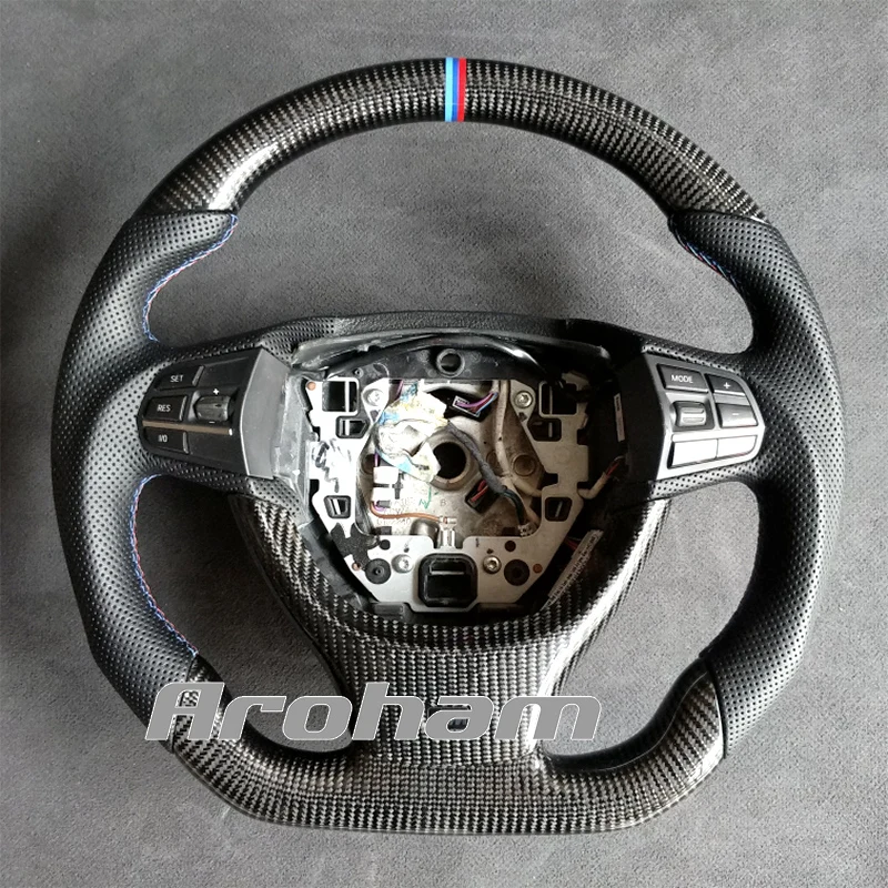 

High Quality Carbon Fiber Leather Steering Wheel Shift Paddle For BMW 1 2 3 4 5 6 7 Series F10 F18 3GT F20 F21 F30 F32 F34 520d