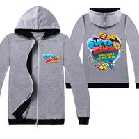 super zings boys girls clothing zipper long sleeve superzings kids hoodies costume toddler active baby clothes sweatshirts
