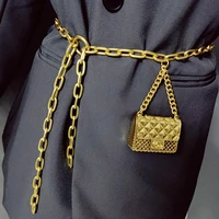 luxury designer chain belts for womens dress jeans trousers mini vintage waist gold metal bag tassel body jewelry accessories