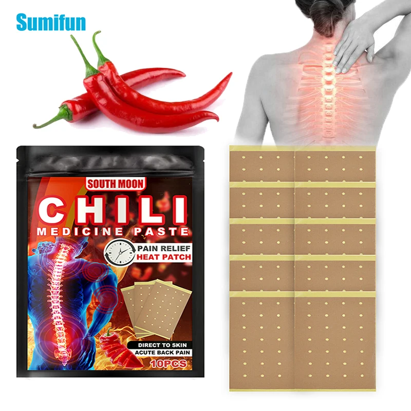 

10-40pcs Chinese Medical Plaster Hot Pepper Shelf-heating Muscle Back Neck Rheumatoid Arthritis Pain Relief Patch Health Care