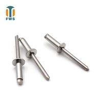 20pcs m3 2 m4 8 12mm multi size gb12618 4din en iso15983 stainless steel round head blind rivets for furniture car aircraft