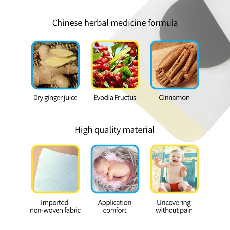 4 сумки Детская диарея травяные патчи ингредиент детская штукатурка
