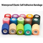 1 шт., медицинская самоклеящаяся эластичная лента с принтом, 4,6 м