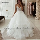 Роскошный женский халат Lakshmigown, 2022, женское свадебное платье, сексуальный Свадебный ремень в стиле бохо на бретелях