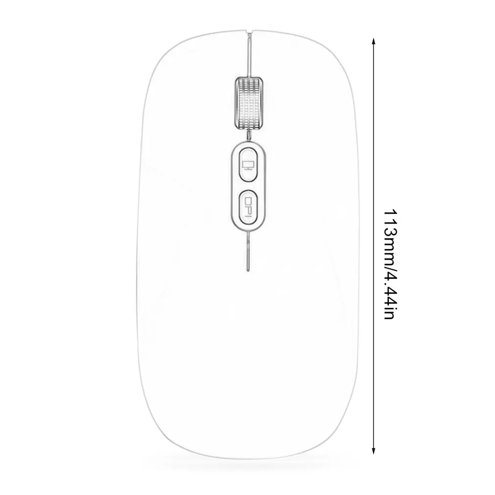 M103 перезаряжаемая беспроводная мышь 1600 точек/дюйм Slient Button USB Mini оптическая