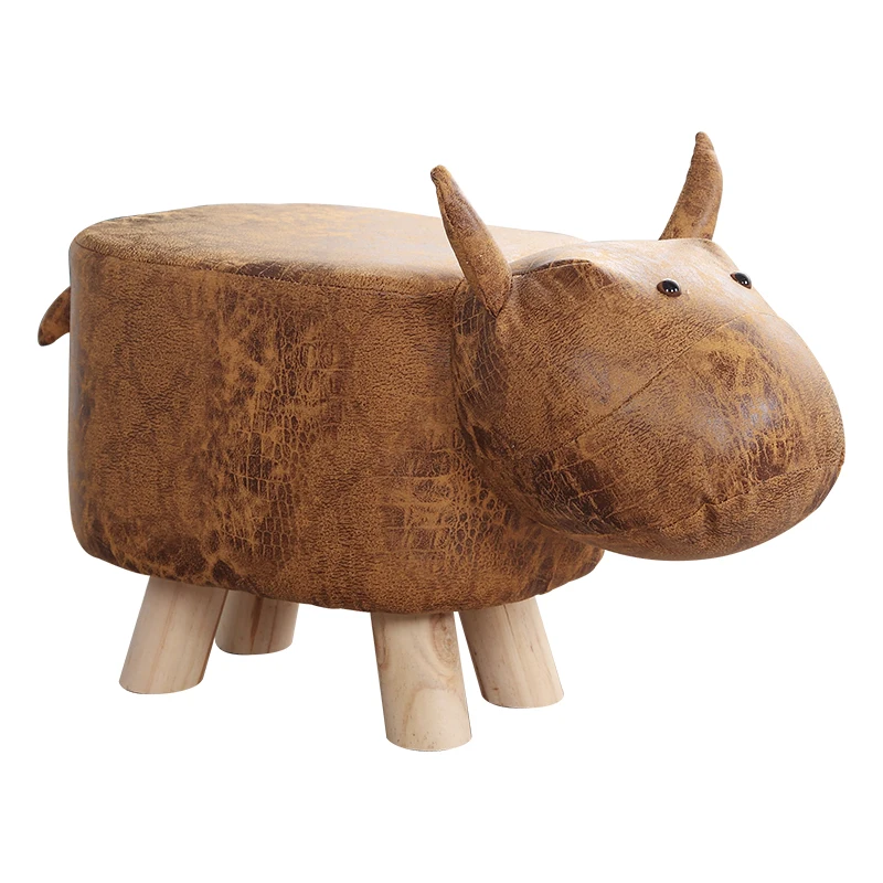 Стул детский с животными для смены обуви модный креативный маленький стул дома