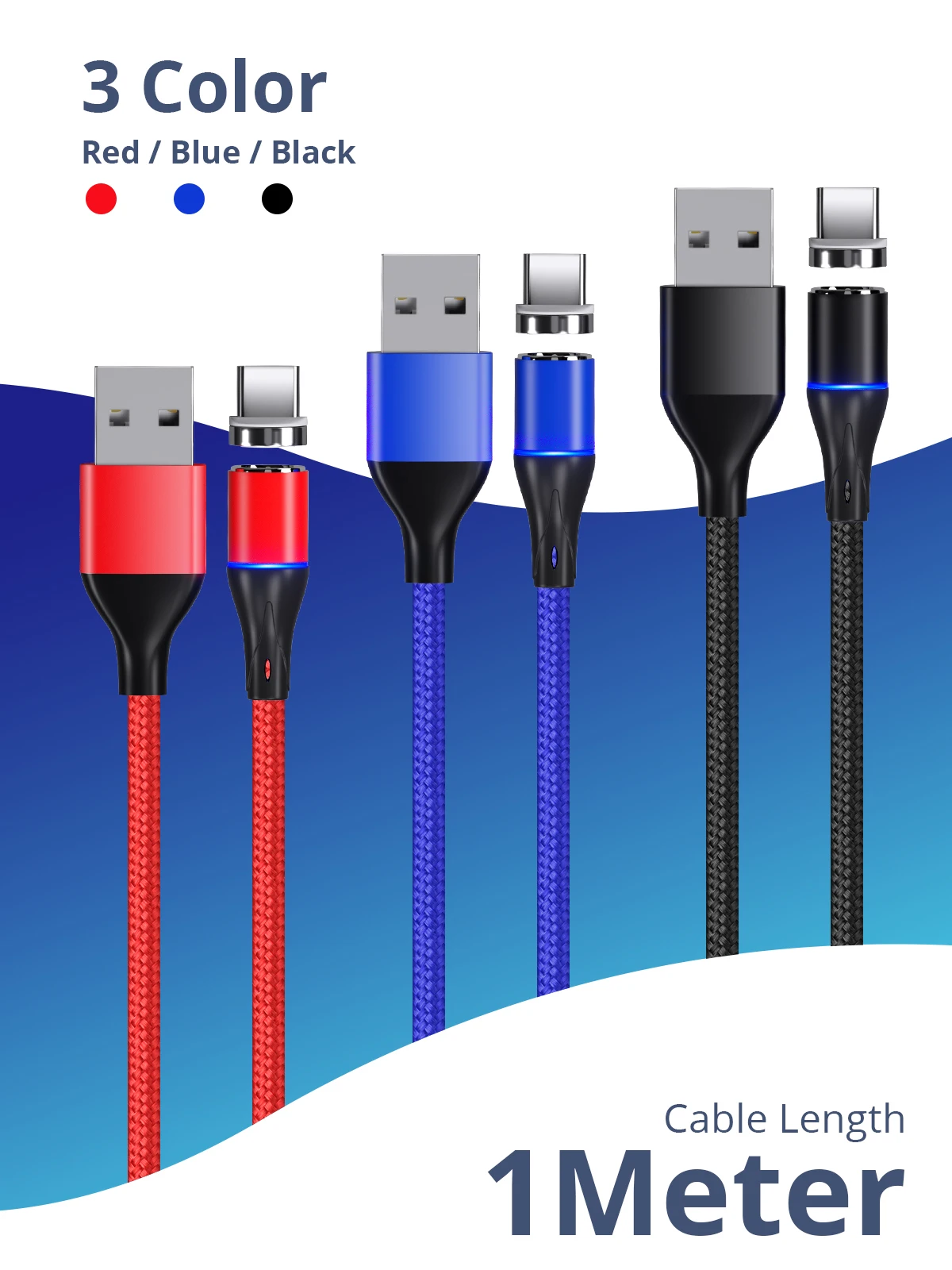 Магнитный кабель Micro USB кабель 3A Быстрая зарядка Магнитная линия Android зарядка линии синхронизации данных для huawei Xiaomi LG