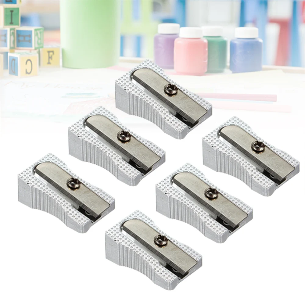 

6pcs Aluminium Alloy Pencil Sharpener for Pencil Lipliner Eyeliner