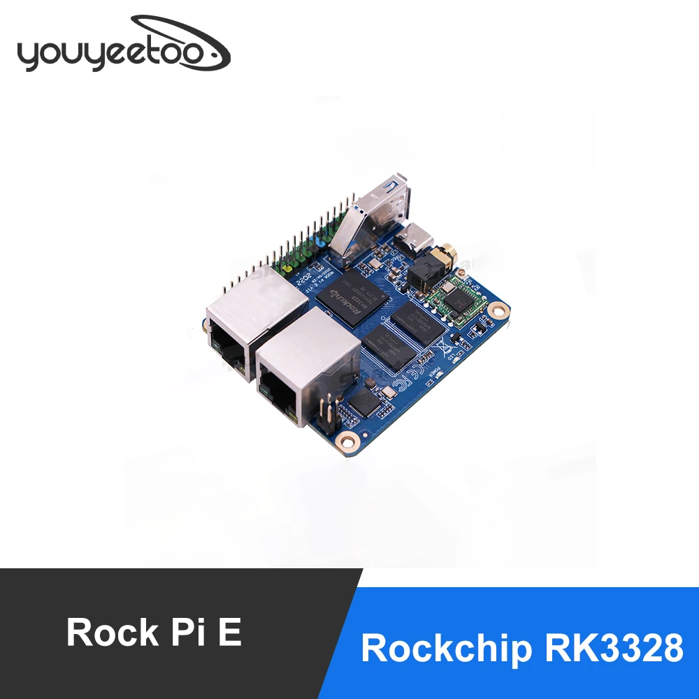 

Rock Pi E Rockchip RK3328 512MB/1GB DDR3 SBC/Single Board Computer support Debian/Ubuntu/OpenWRT same as Nanopi R2S use for IOT