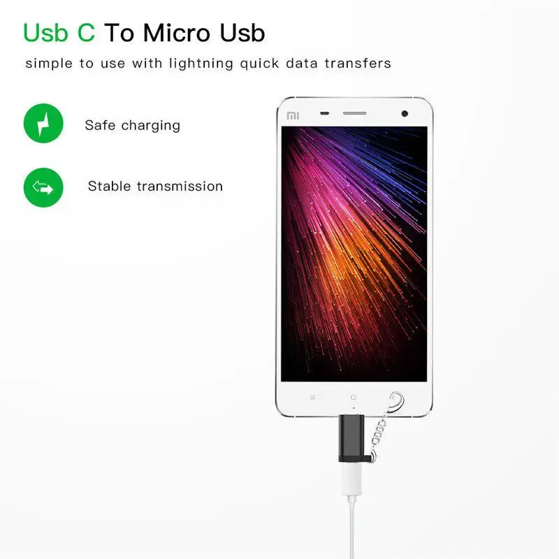 MeterMall Micro USB Кабель адаптер папа Type C Женский конвертер OTG для передачи данных Samsung