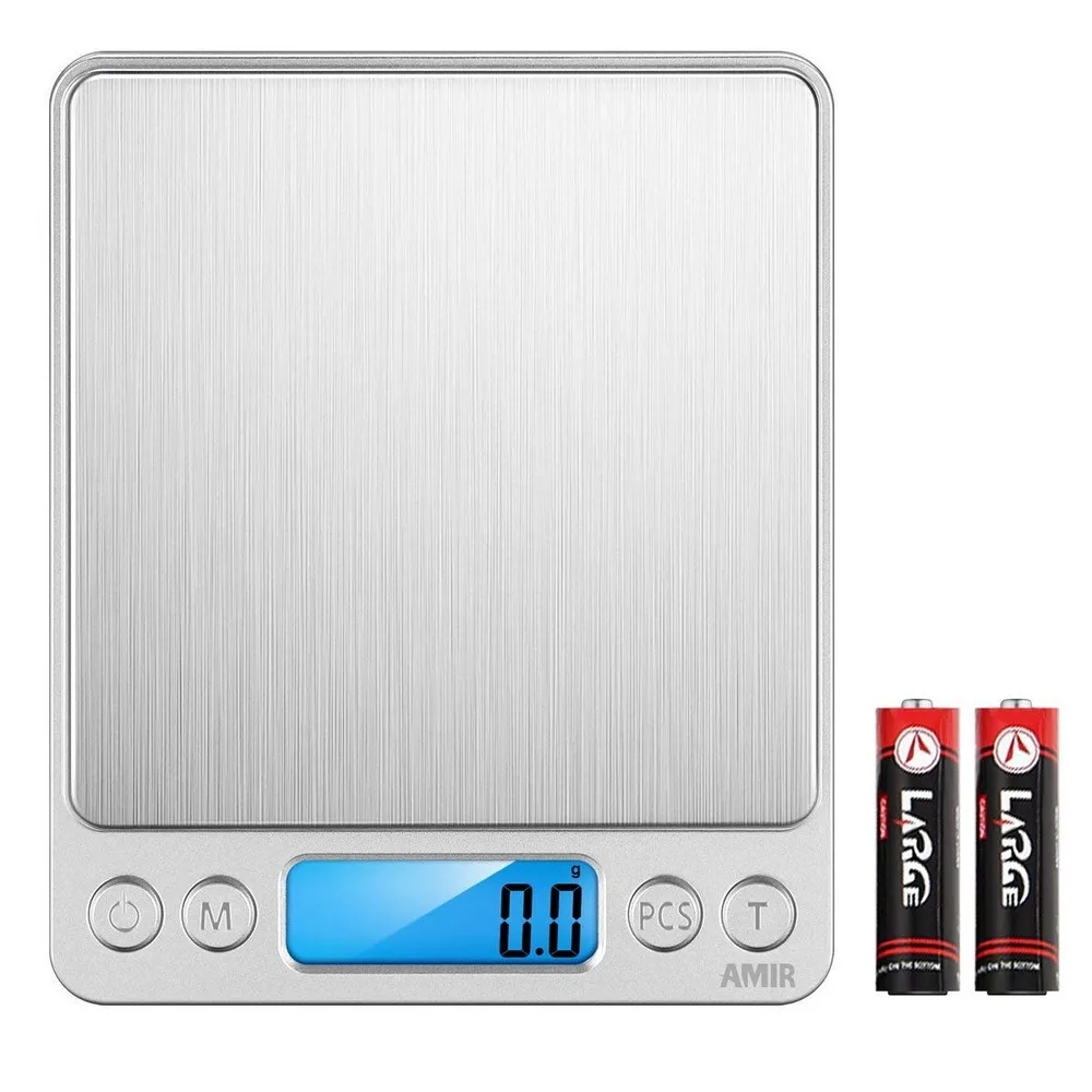 

Electronic Kitchen Scale Digital Food Scale Weighing Household Kitchen Scale LCD Measuring Tools Accuracy 0.1/0.01g Battery*2