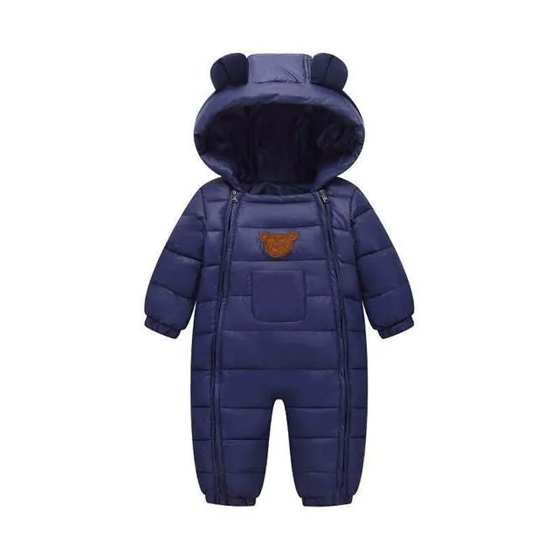Зимняя детская одежда MudiPanda плотный теплый комбинезон Одежда для новорожденных
