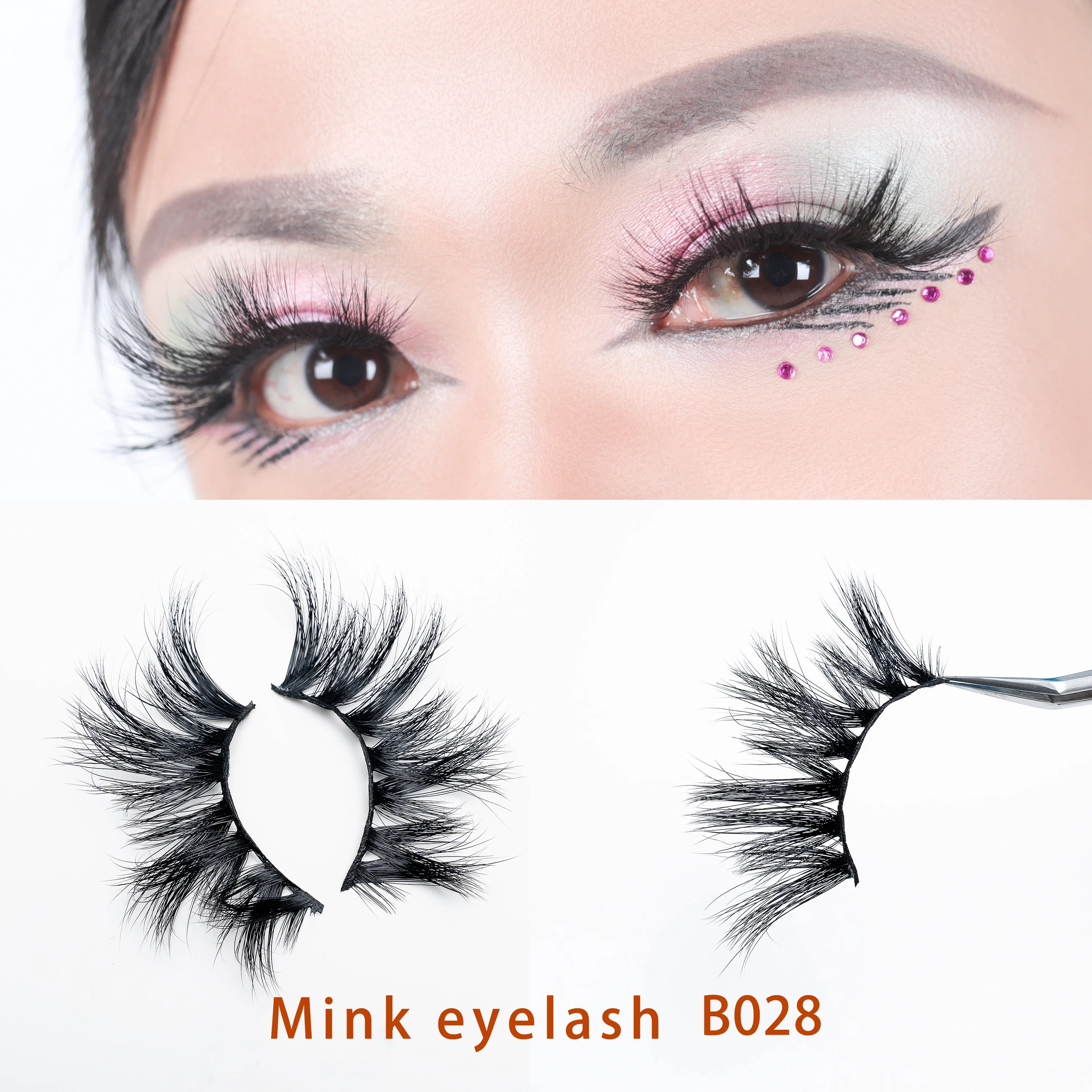

Manufacturers selling 25 mm mink false eyelashes wholesale custom LOGO