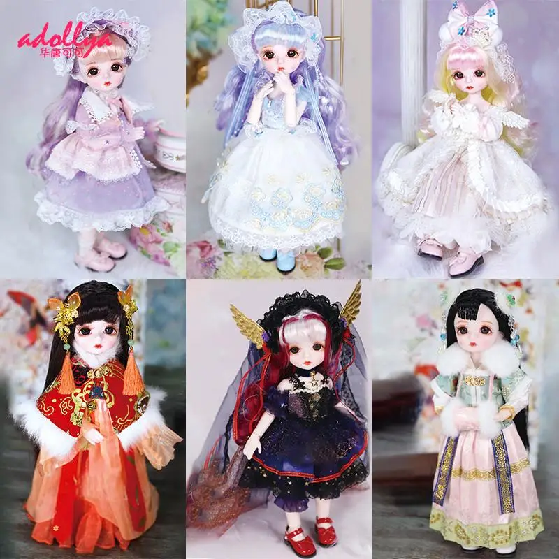 Kawaii 1/6 BJD кукла маленький ангел принцесса девочки куклы с одеждой волосы парик