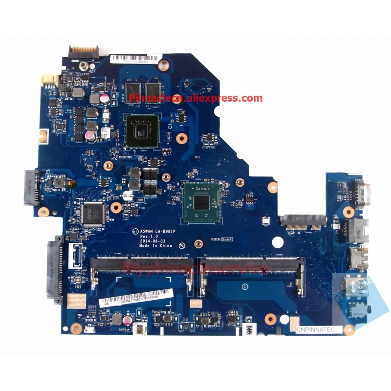 

NBMQX11005 motherboard for Acer aspire E5-511G A5WAM LA-B981P /w GT820M