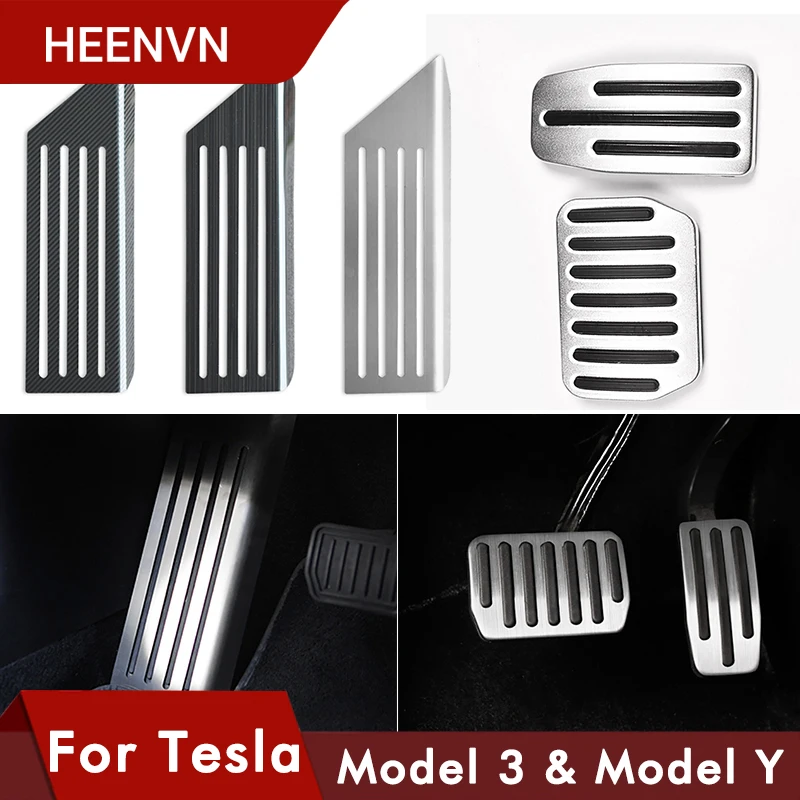 Heenvn 2021 модель 3 ножная педаль для автомобиля накладки тормозных колодок Tesla Model
