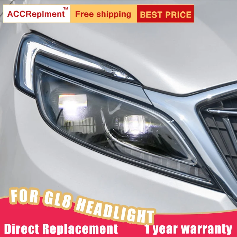 2 шт. светодиодный ные фары для Buick GL8 2017-2019 Автомобильные ангельские глазки