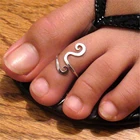 Ручной работы в стиле ретро для женщин ювелирные изделия регулируемое кольцо на палец ноги женские красивые стильные серебристого цвета Бохо Trop маленький размер ringical открытой стопой кольца