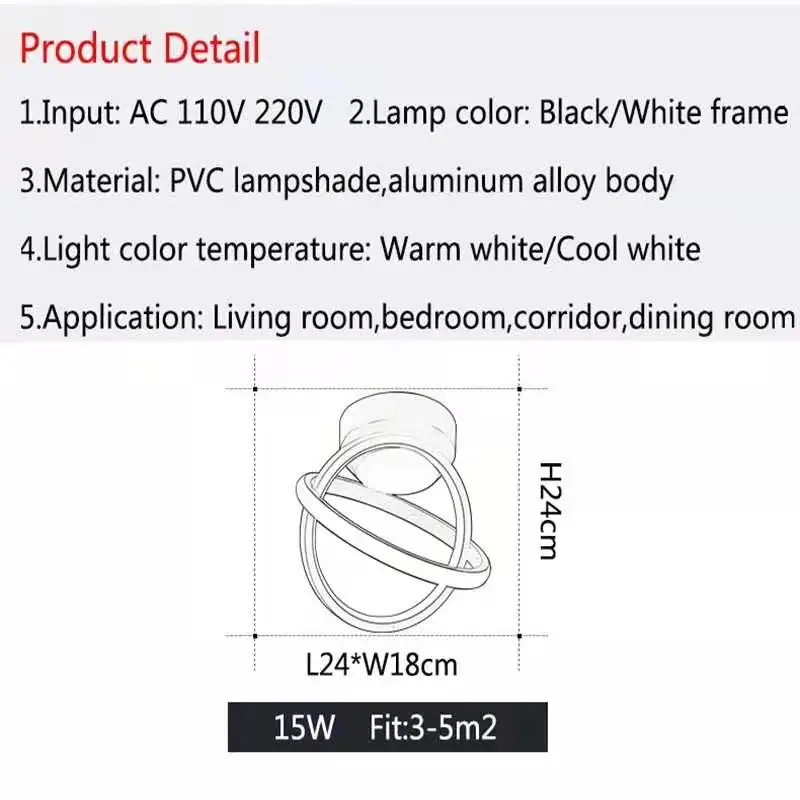 

LED Ceiling Lights Kitchen Lighting Light Fixtures for Living Room Bathroom Light Iron Art E27 Living Room Decoration Chand