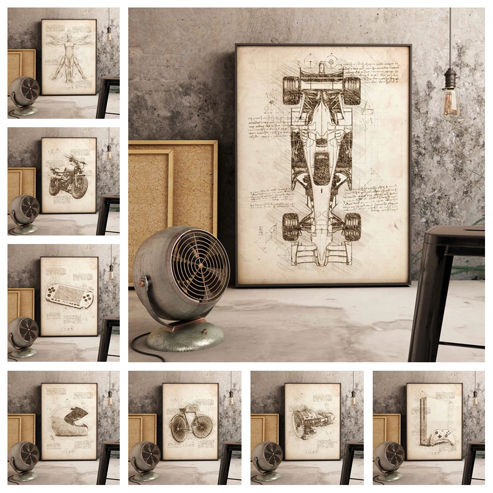 Оборудование для мотогонок рисунок игровой машинки искусство домашний