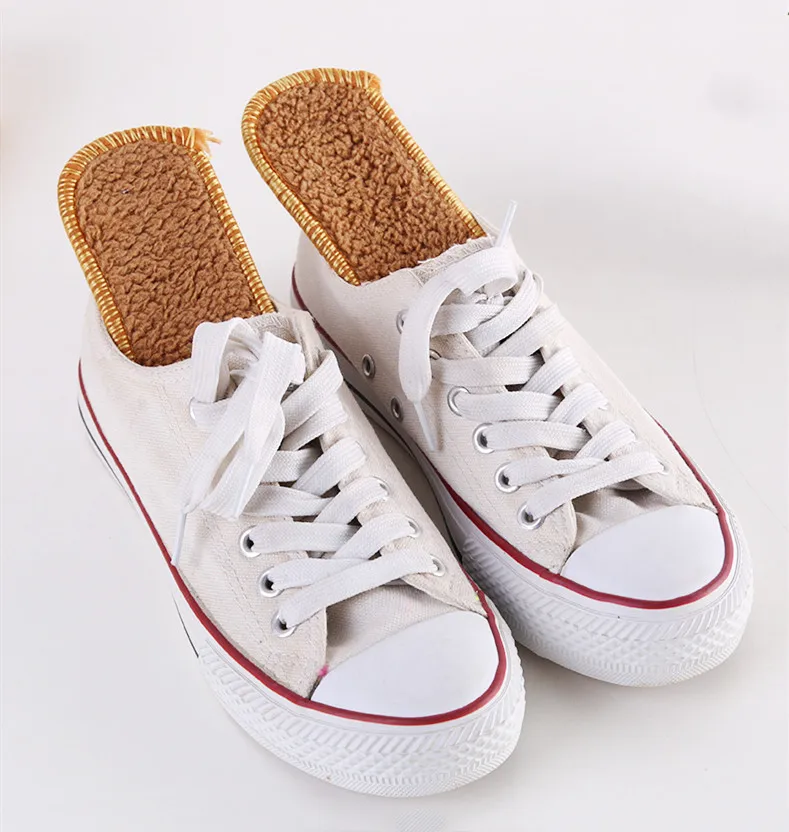 Winter Warm Insoles For Shoes Men Women Imitating Alpaca Wool Velvet Deodorant time! Absorbent Breathable Plush Sports Insole
