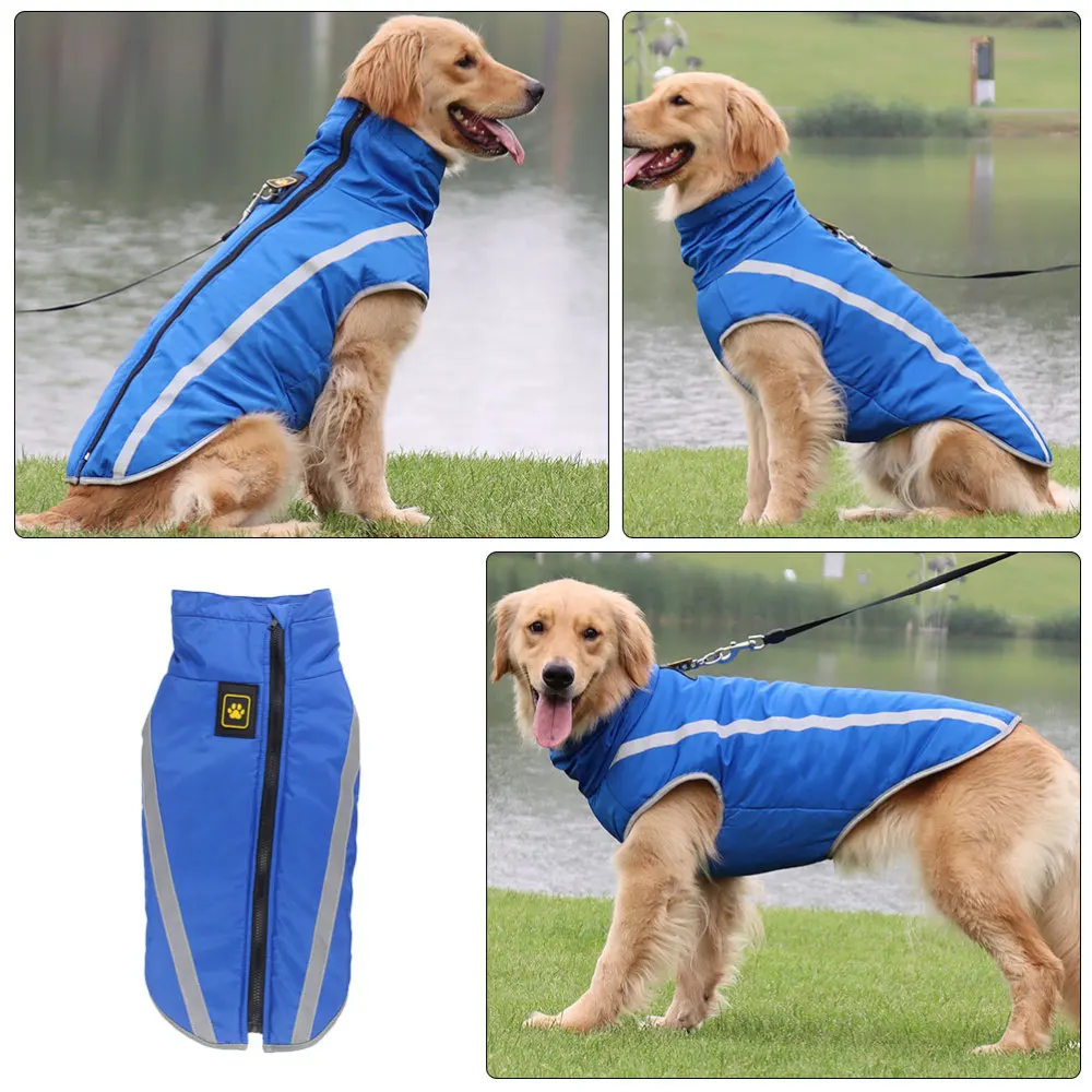 

1pc Windproof Dog Raincoat Dog Rainproof Apparel Dog Costume Winter Dog Coat