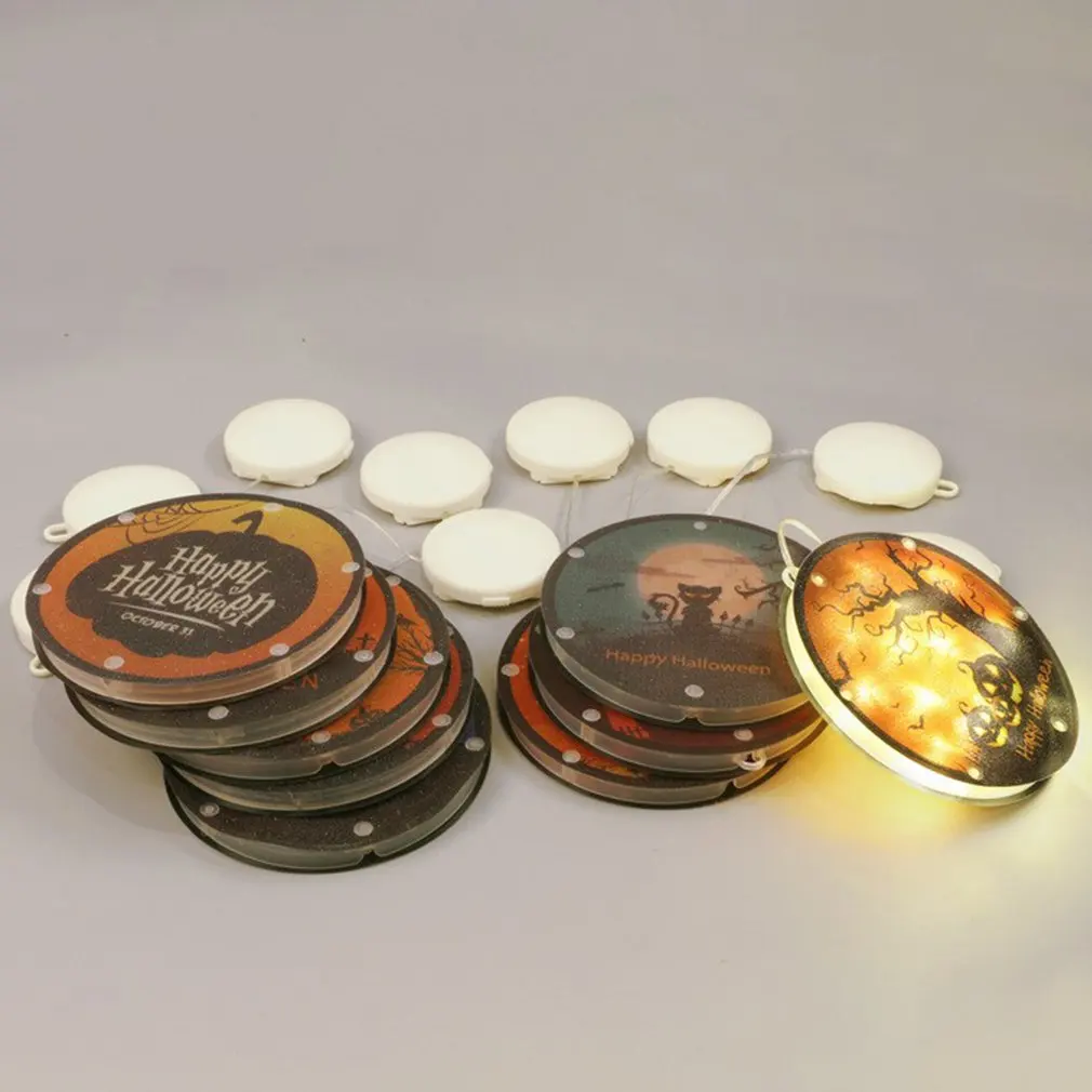 

Halloween Led Hanging Light Chandelier Room Light Color Curtain Light Halloween Led Hanging Night Light Hollow Lamp