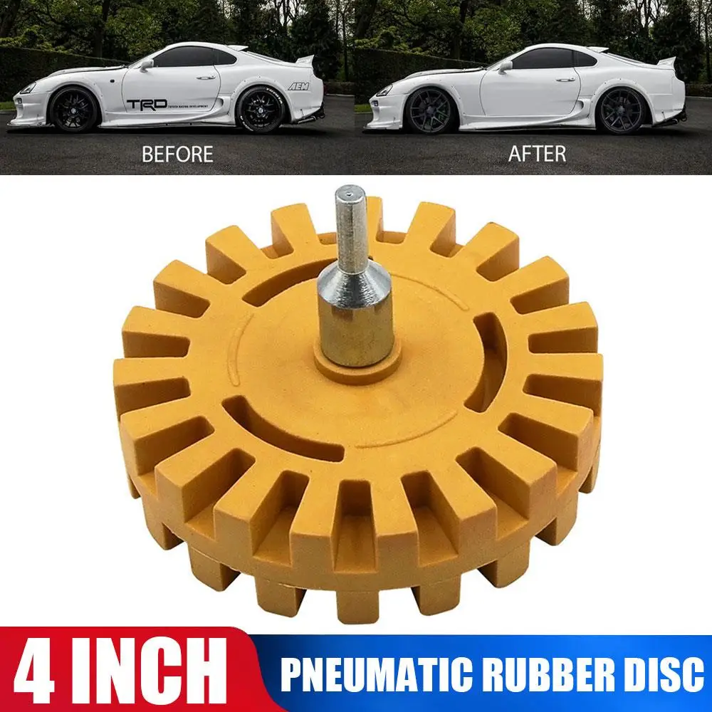 

4 inch 20MM Pneumatic Debonding Tray Rubber Material Can quickly Remove Car Surface Stickers Tape Vinyl Graphics Random Colors