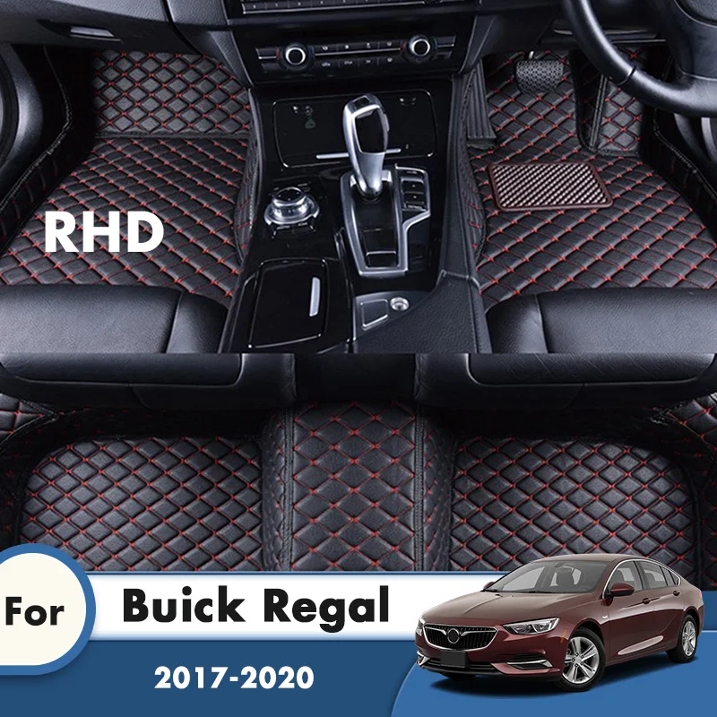 

RHD Car Floor Mats For Buick Regal 2020 2019 2018 2017 Waterproof Leather Carpets Custom Auto Styling Foot Pads Car Accessories