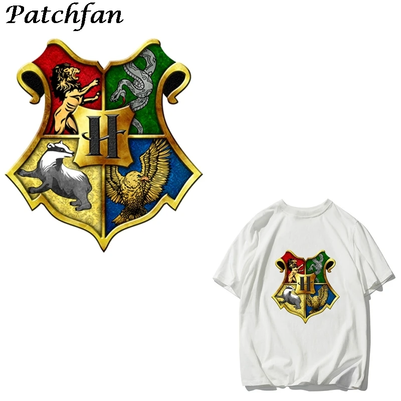 

AD038 Patchfan Cartoon Magic School Heat Transfer Sticker Thermal Transfer Patch Iron On Applique T-shirt Accessories