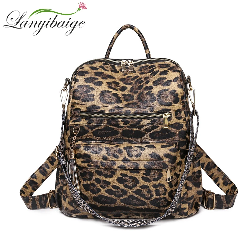 

Ladie PU Leather Backpack Anti Theft Female Multi Function Shoulder Bag Girl Travel School Casual Bag Mochila Feminina New Style