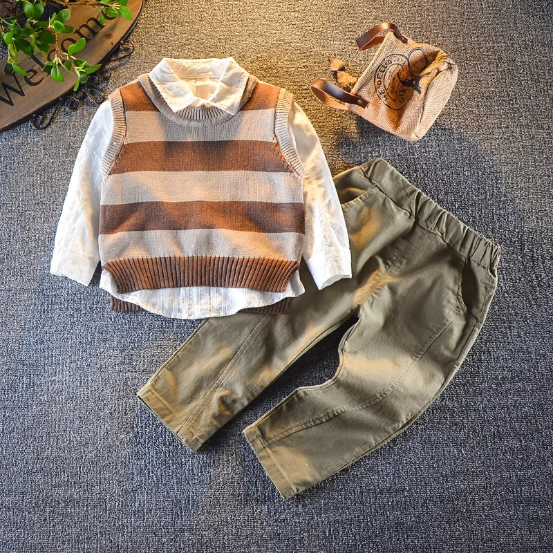 

Korean Version Baby Suit Boy Clothes Spring and Autumn Modern Design Baby Suit Baby Kleding Jongen Clothes Baby Set BD50YE